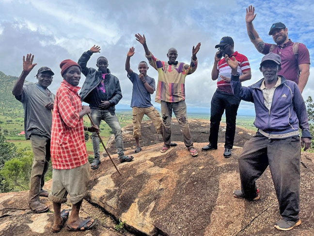 What are the Mzungus doing up on the hill?