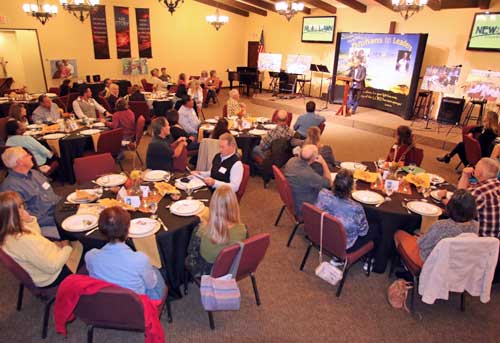 The dinner for the event was over the top